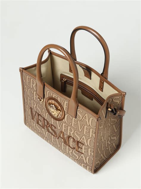 versace borse portafogli beige|Versace Handbags .